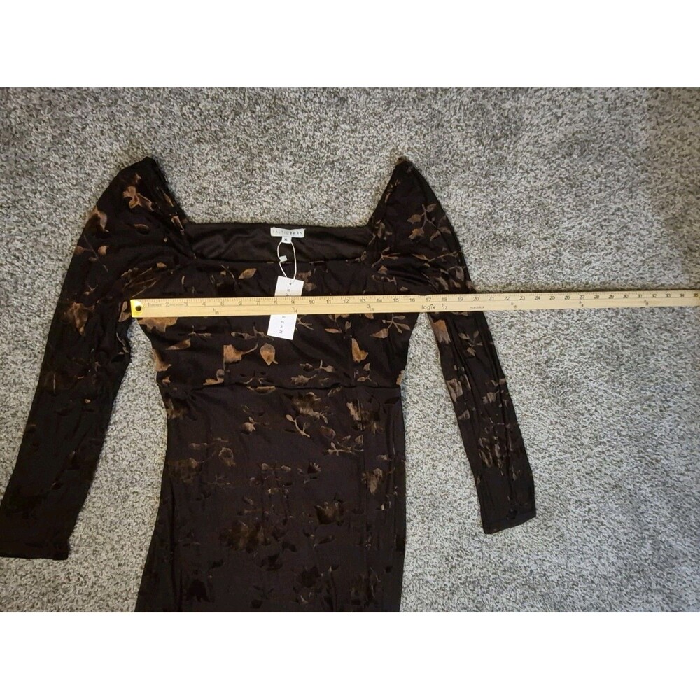NWT Baltic Born XL Tamara Dress Velvet Burnout Deep Plum Bronze Fairy Grunge - Picture 6 of 12